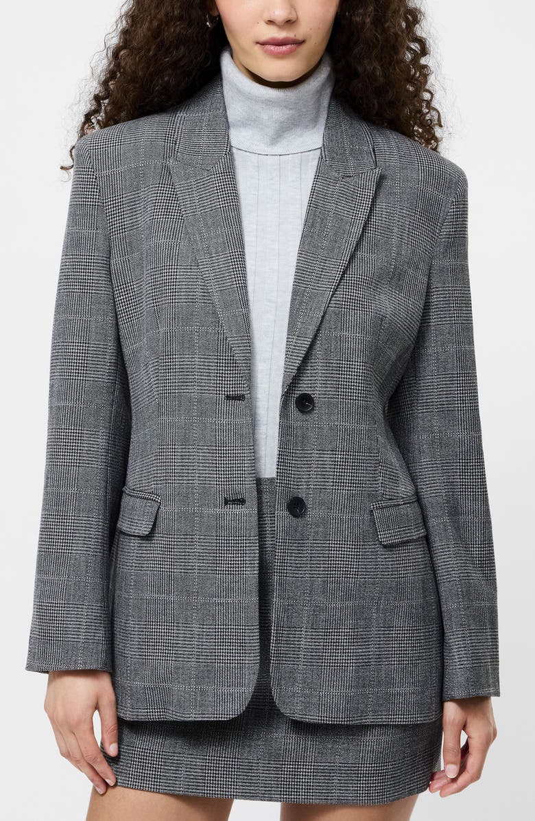 French Connection Owen Glen Plaid Blazer, Alternate, color, Charcoal