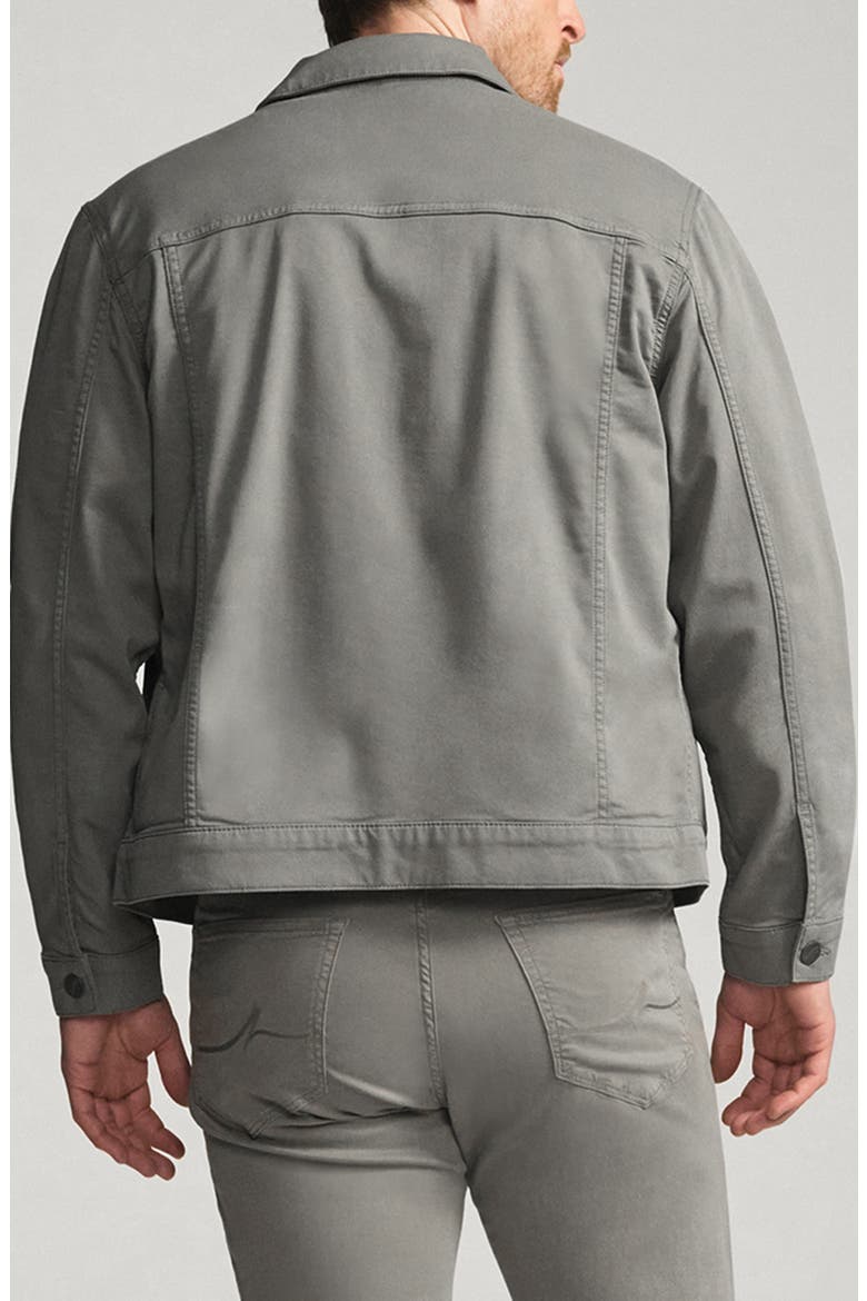 Bologna CoolMax® Twill Trucker Jacket, Alternate, color, STEEL COOLMAX