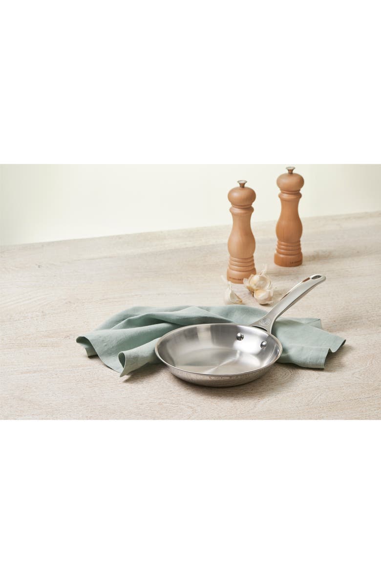 Le Creuset 8-Inch Stainless Steel Fry Pan, Alternate, color, Stainless Steel