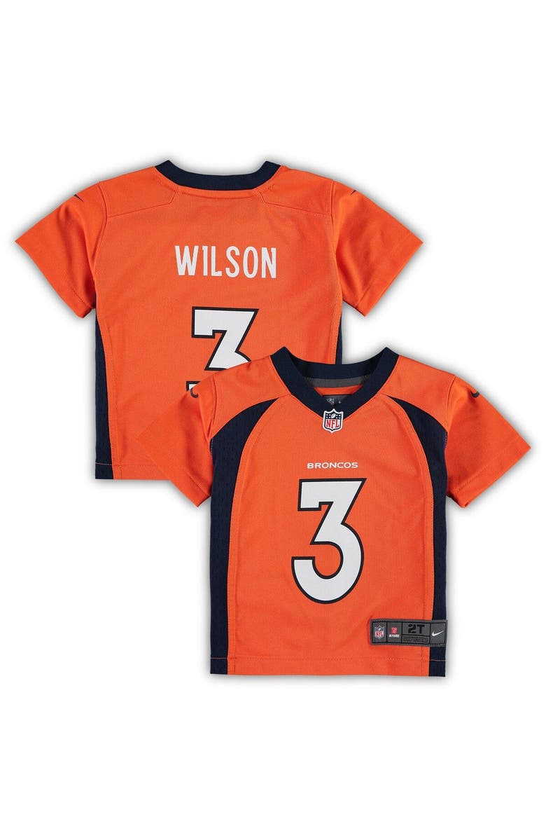 Nike Toddler Nike Russell Wilson Orange Denver Broncos Game Jersey, Main, color, 