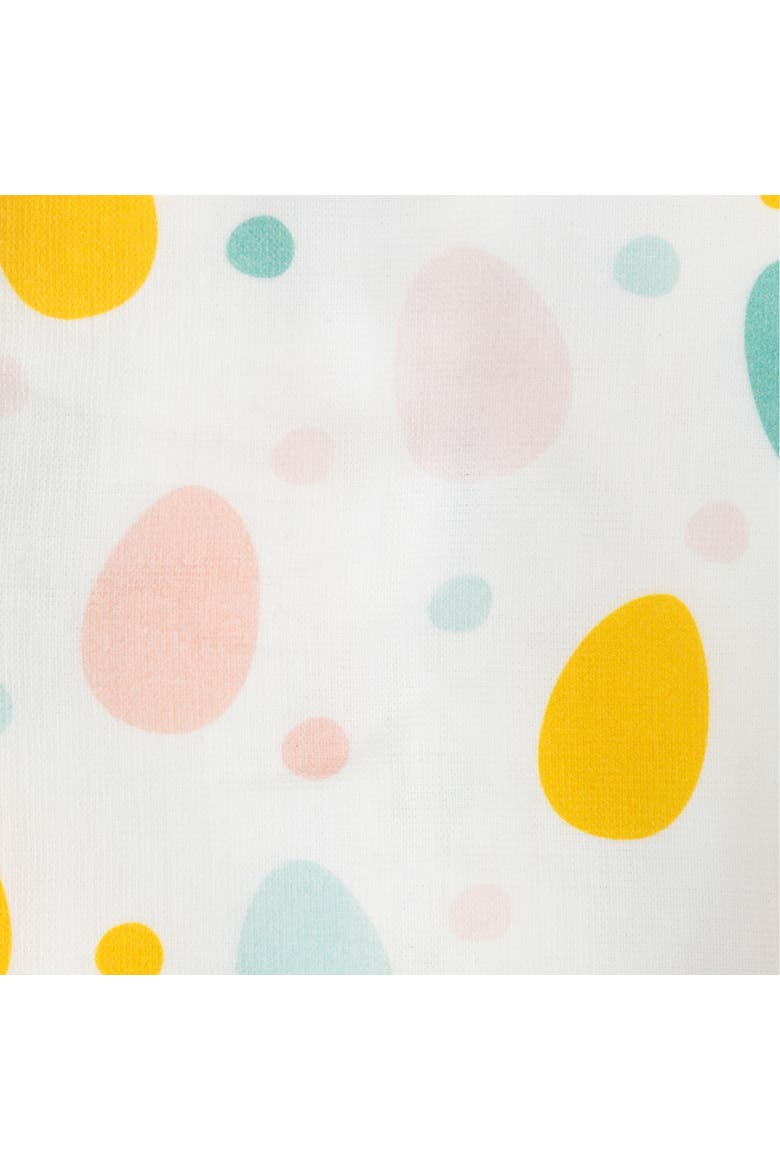 Stripes and Easter Eggs Kitchen Tea Towels - 26" - Set of 2, Alternate, color, White