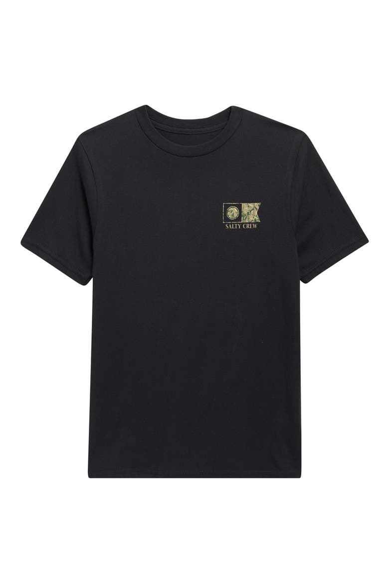 Kids' Flagship Fill Short Sleeve Graphic T-Shirt, Main, color, BLACK