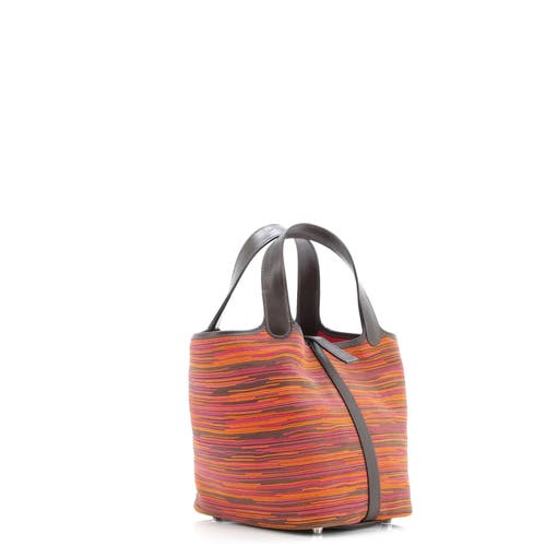 Pre-owned Hermes Hermes Picotin Bag Vibrato Pm In Brown