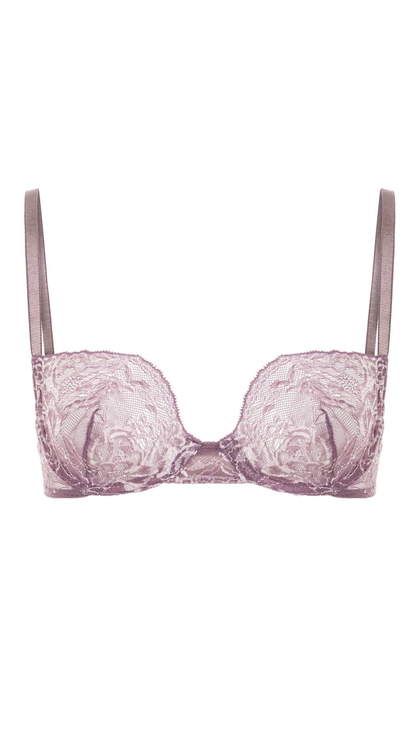 Lilly Lace Bra - Sheer Underwire Balconette Bra