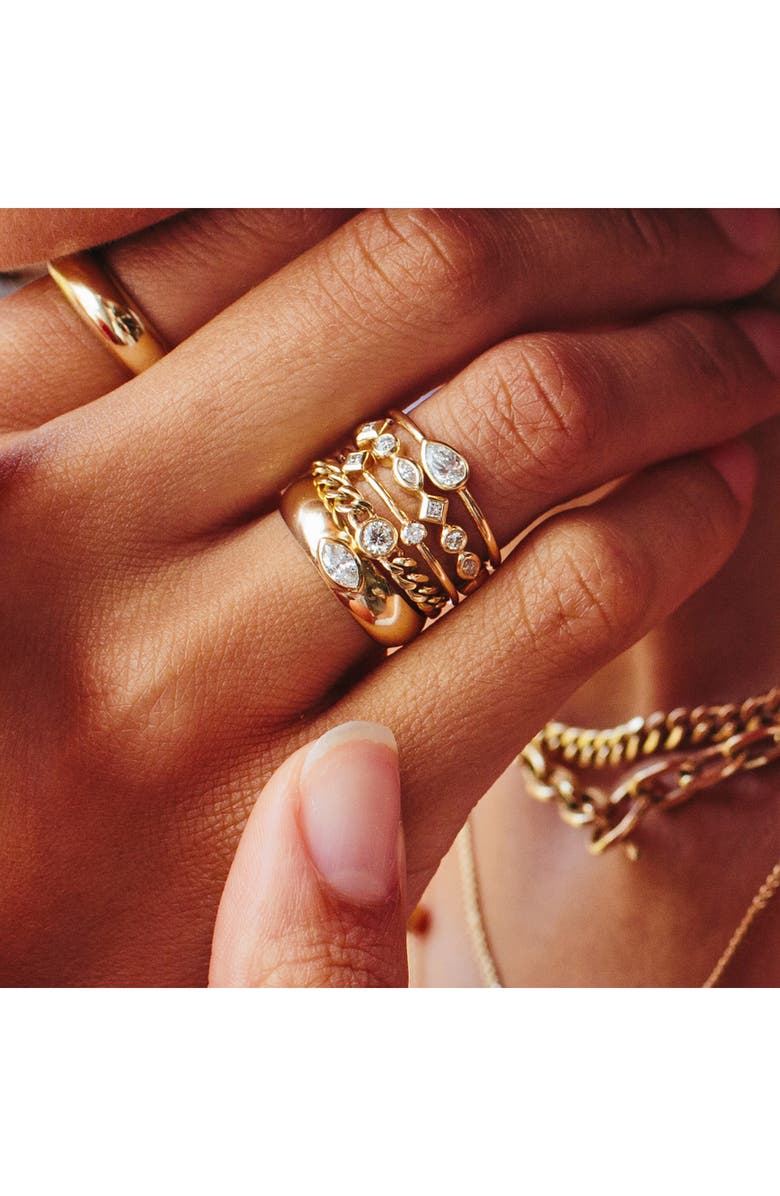 Zoë Chicco Diamond Curb Chain Ring, Alternate, color,