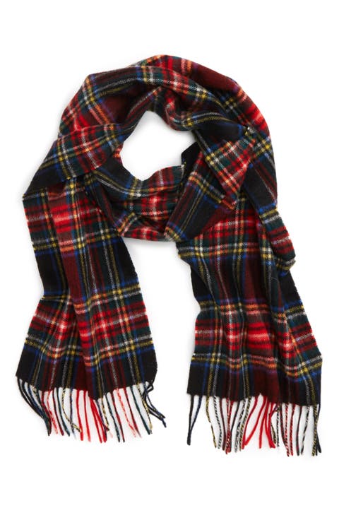 New Check Lambswool & Cashmere Scarf