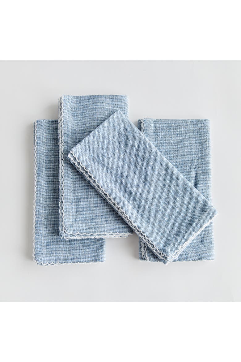 Brea Napkins Set of 4, Alternate, color, Blue