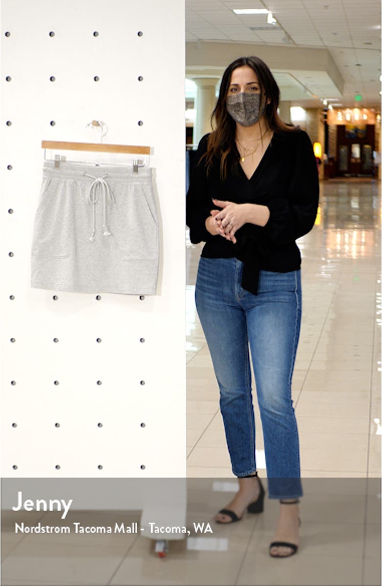 Stretch Cotton Pull-On Skirt, sales video thumbnail