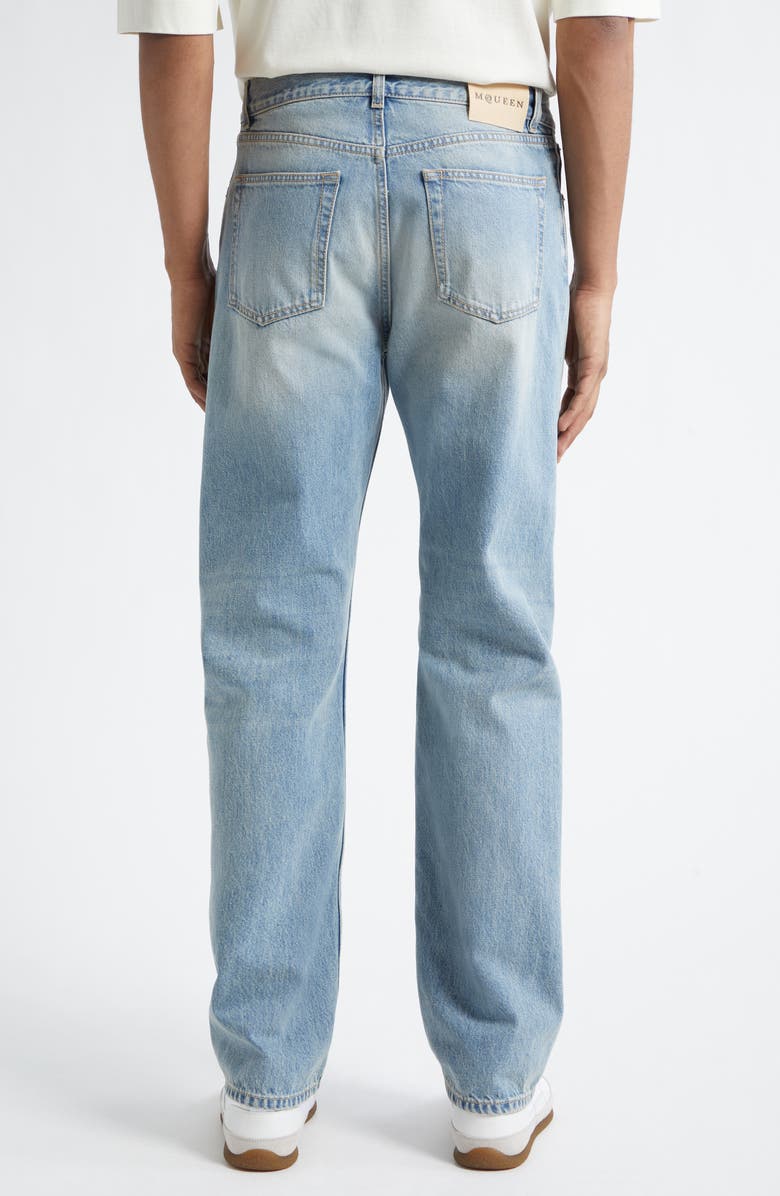 McQueen Francis Straight Leg Jeans, Alternate, color, Blue Washed