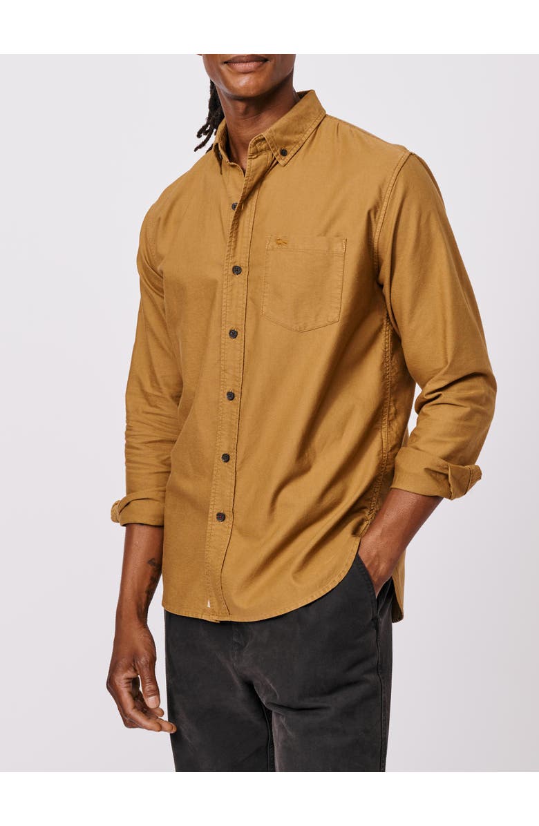 Aubin Aldridge Oxford Button Down Shirt, Alternate, color, Dijon