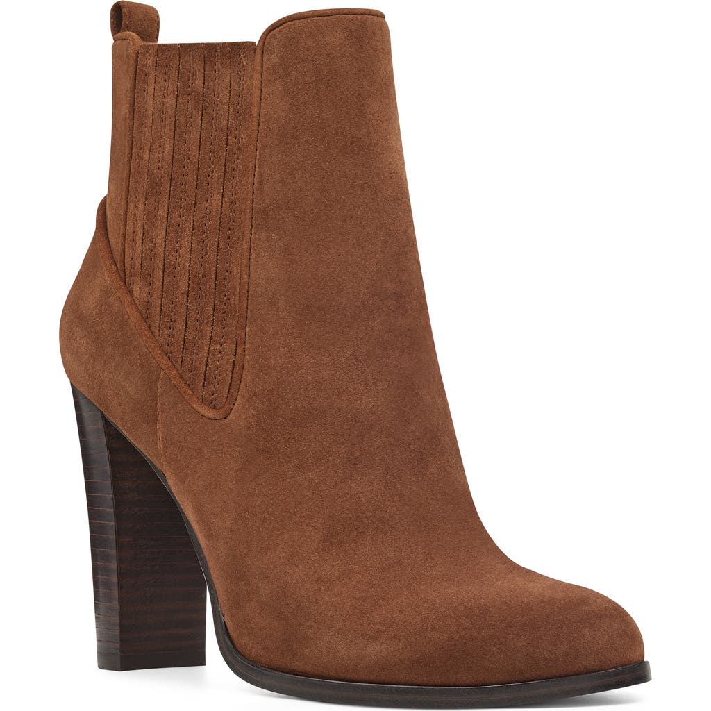 Nine West Crimson Chelsea Bootie In Brown