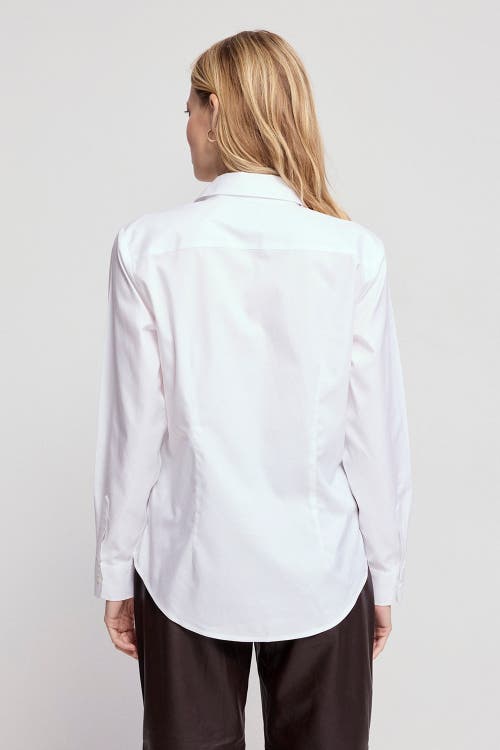 The Shirt By Rochelle Behrens The Jet Set Icon Shirt In White
