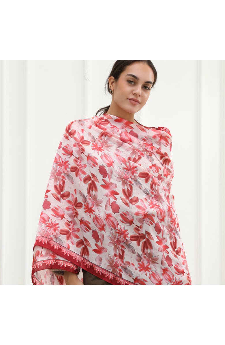 Youzey The Ruby Lightweight Scarf, Alternate, color, Red