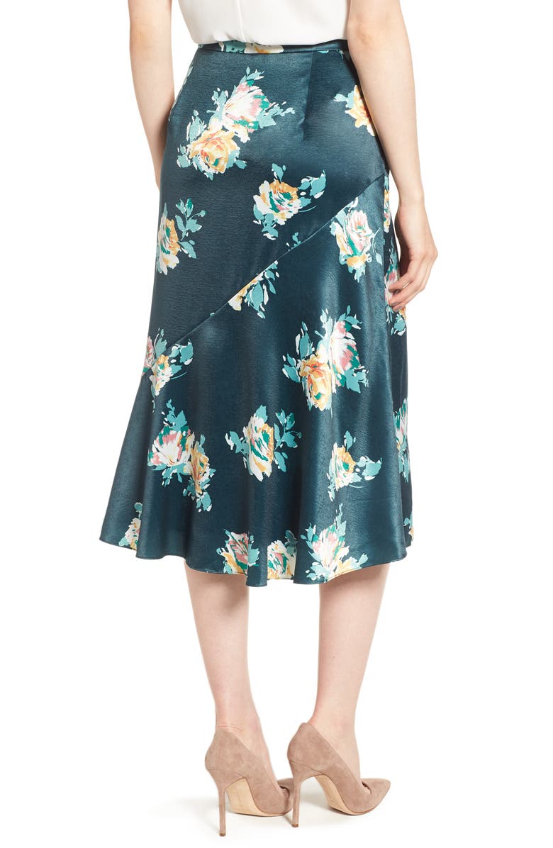Halogen<sup>®</sup> Pleat Detail Midi Skirt, Alternate, color,