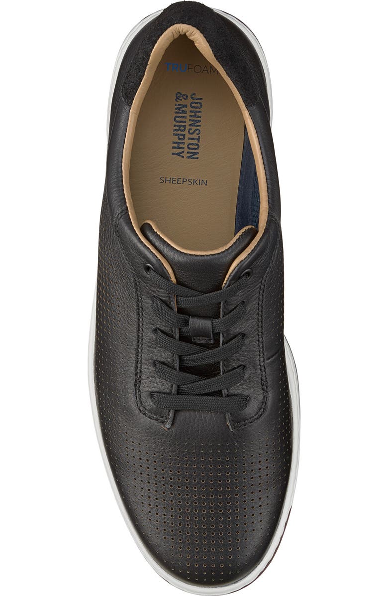 Johnston & Murphy Daxton U-Throat Leather Sneaker, Alternate, color,