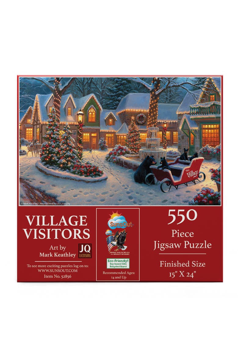 Village Visitors 550 piece Jigsaw Puzzle for Adults, Alternate, color, Multicolor