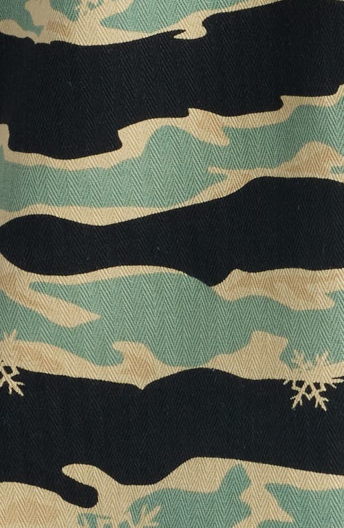 Billionaire Boys Club Bb Tiger Camo Cotton Camp Shirt In Neutral