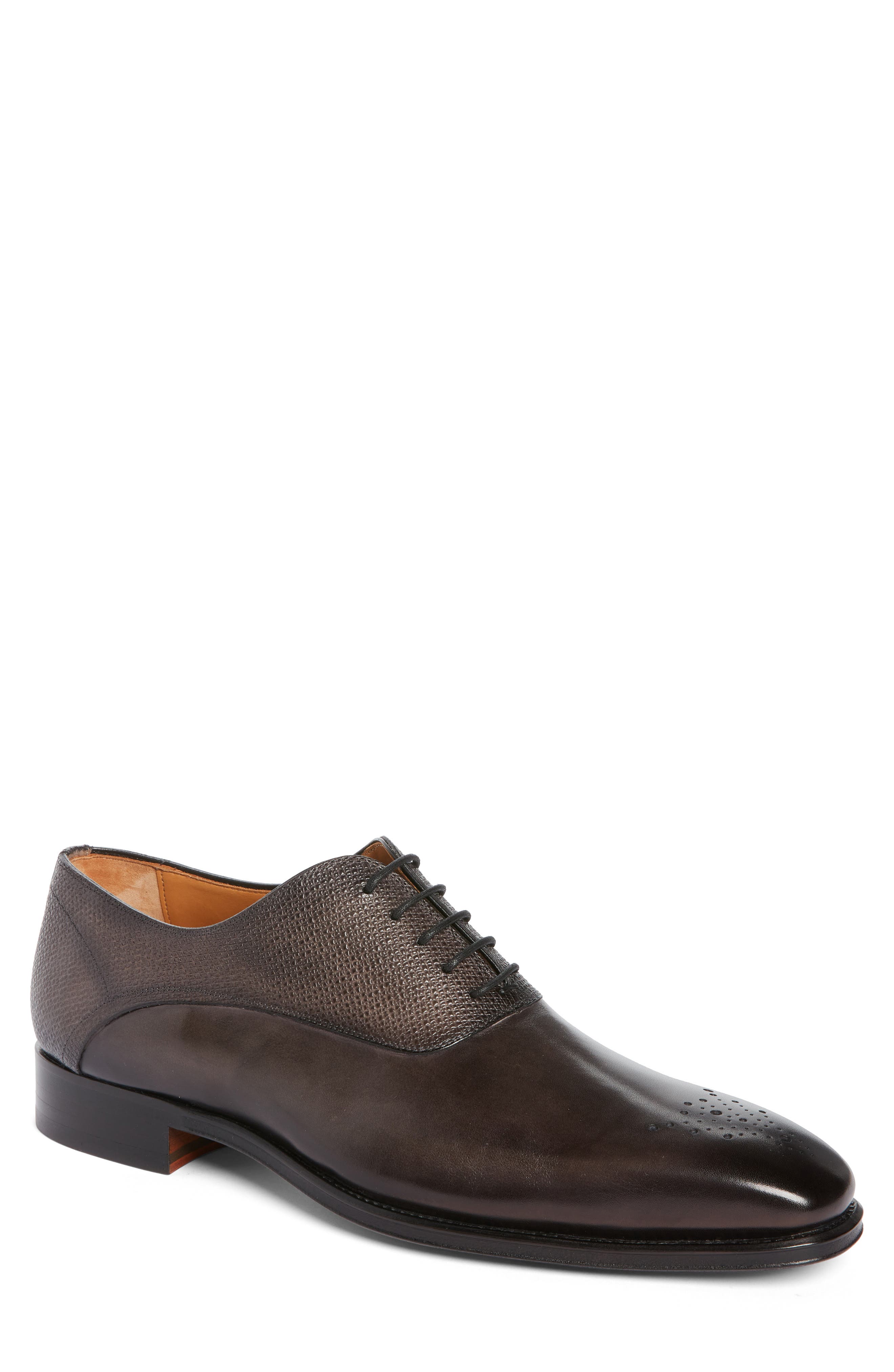 Magnanni Larkin Medallion Toe Oxford, Main, color, 