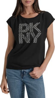 DKNY Grommet Logo T-Shirt