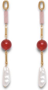Lady Grey Roses Drop Earrings