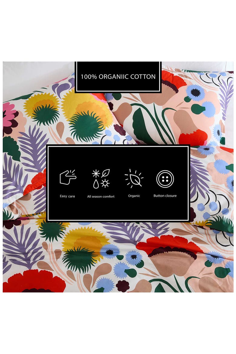 Ojakellukka Organic Cotton Percale Comforter & Sham Set, Alternate, color, MULTI