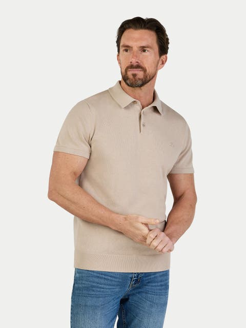 Short Sleeve Knitted Polo Shirt