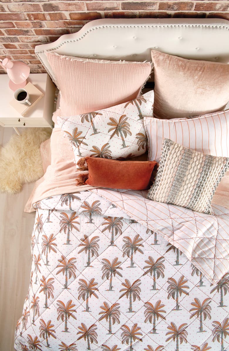 Peri Home Palm Tree Quilt, Main, color,