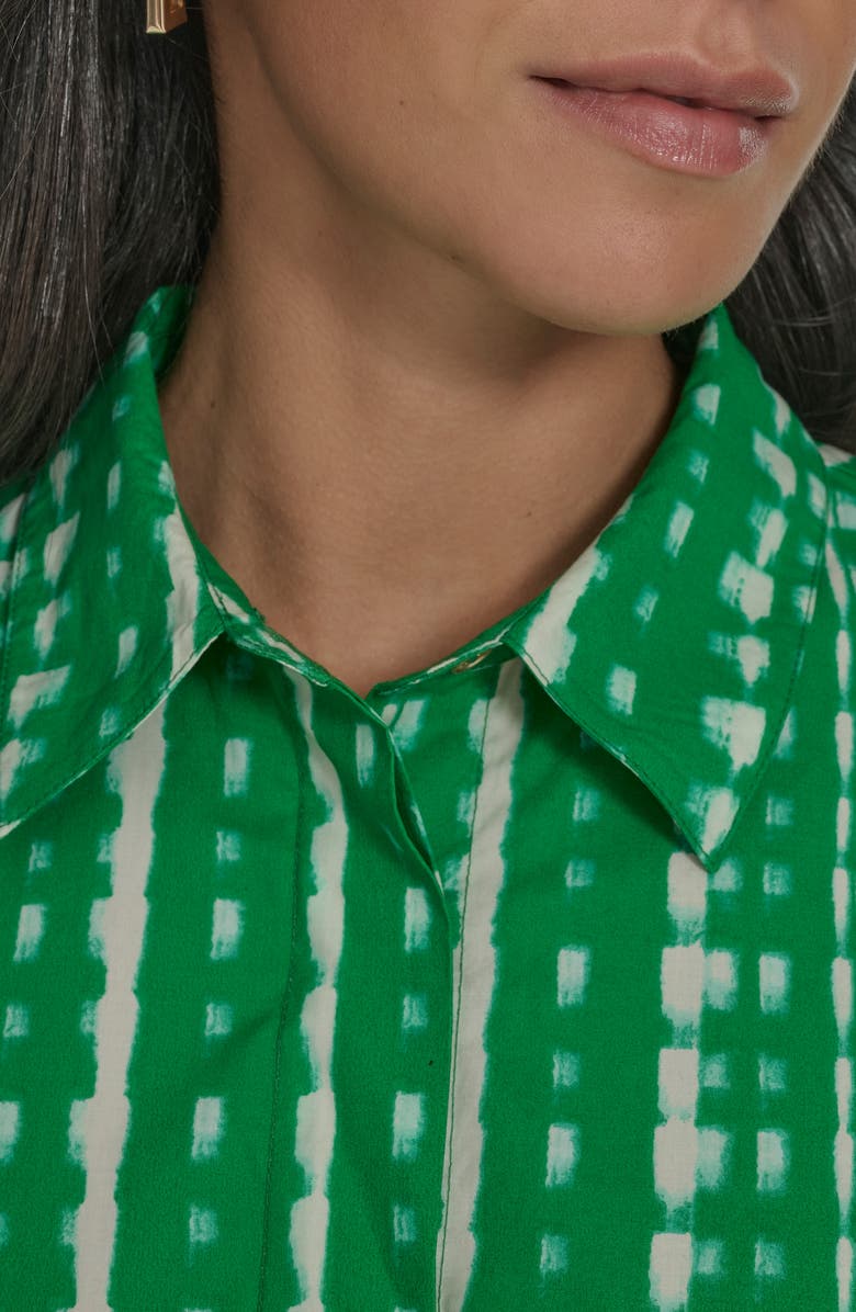 Calvin Klein Short Sleeve Cotton Shirtdress, Alternate, color,