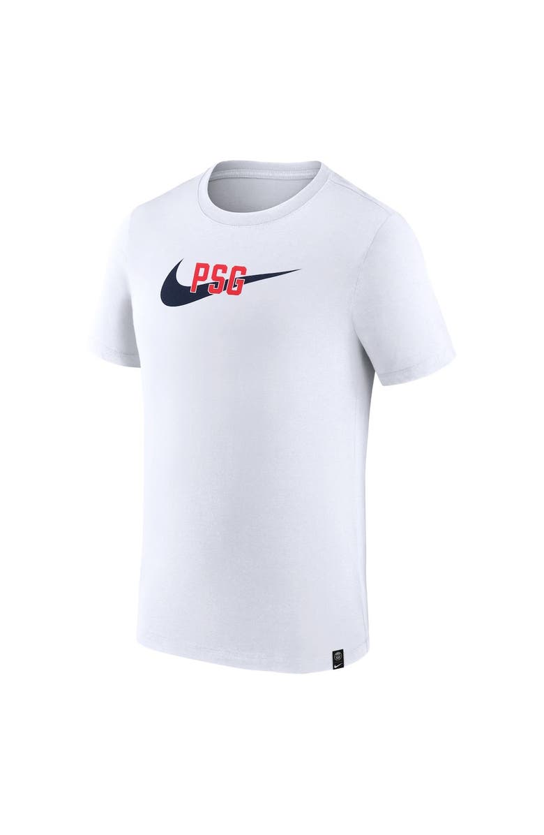 Nike Men's Nike White Paris Saint-Germain Swoosh T-Shirt, Alternate, color, White