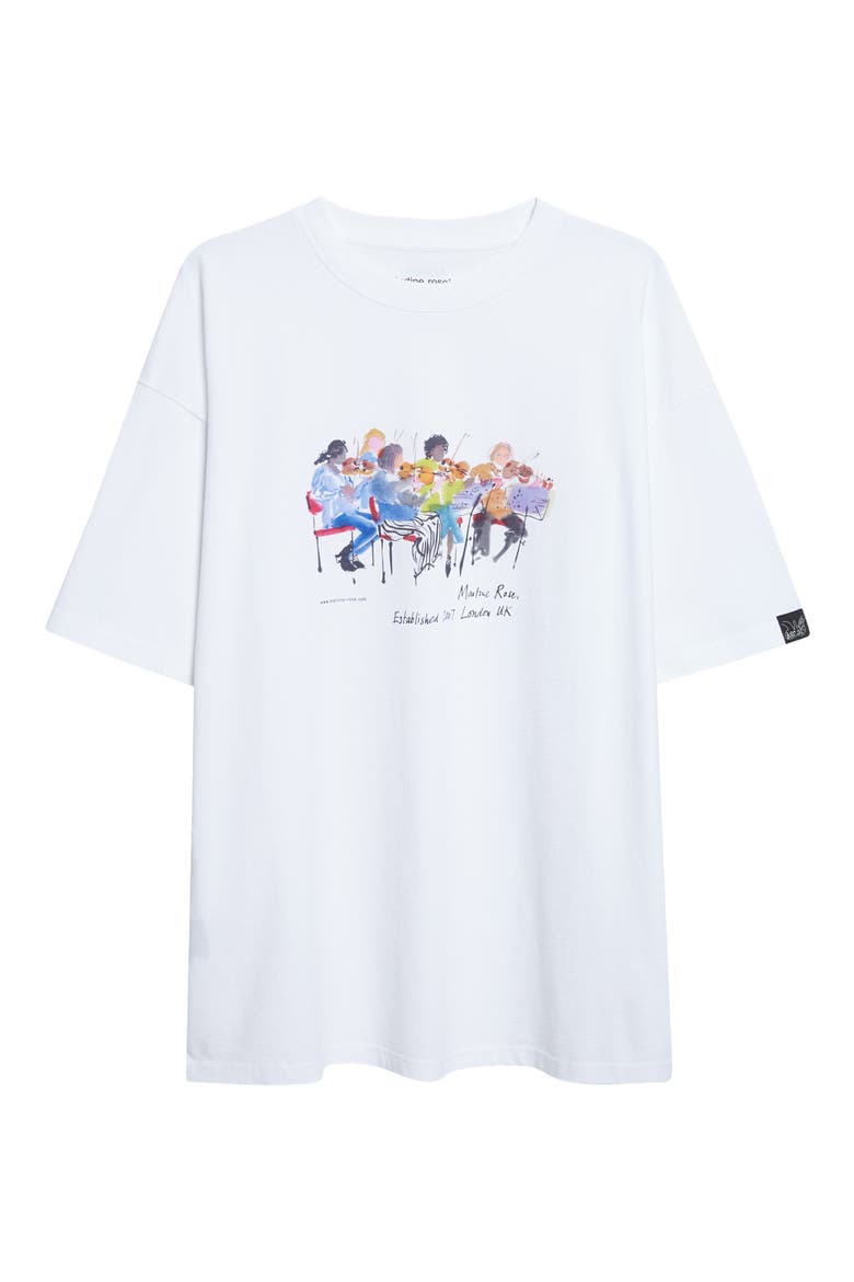 Short Sleeve Oversize Graphic T-Shirt, Alternate, color, WHITE