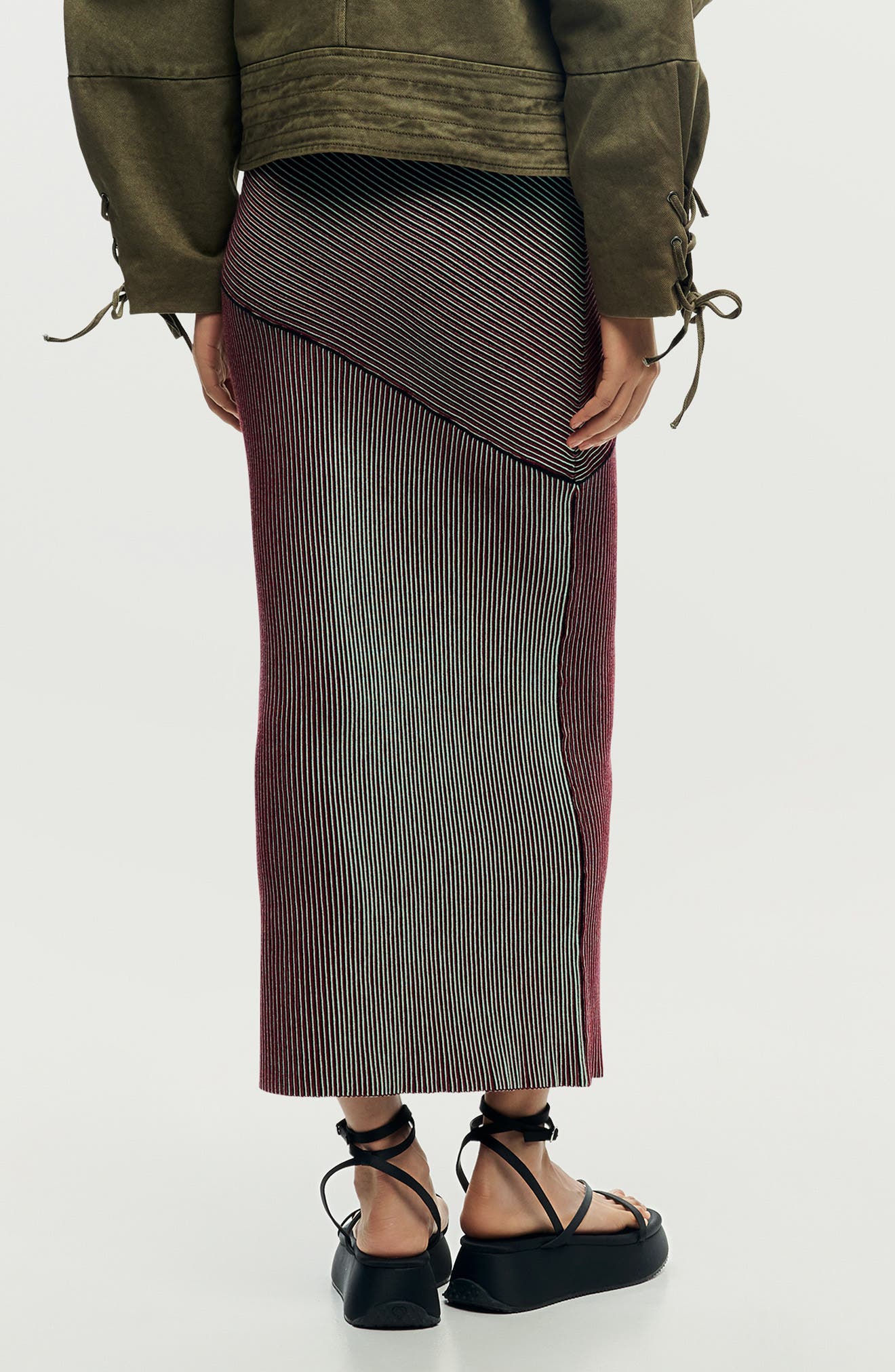 Stripe Maxi Skirt - image 2