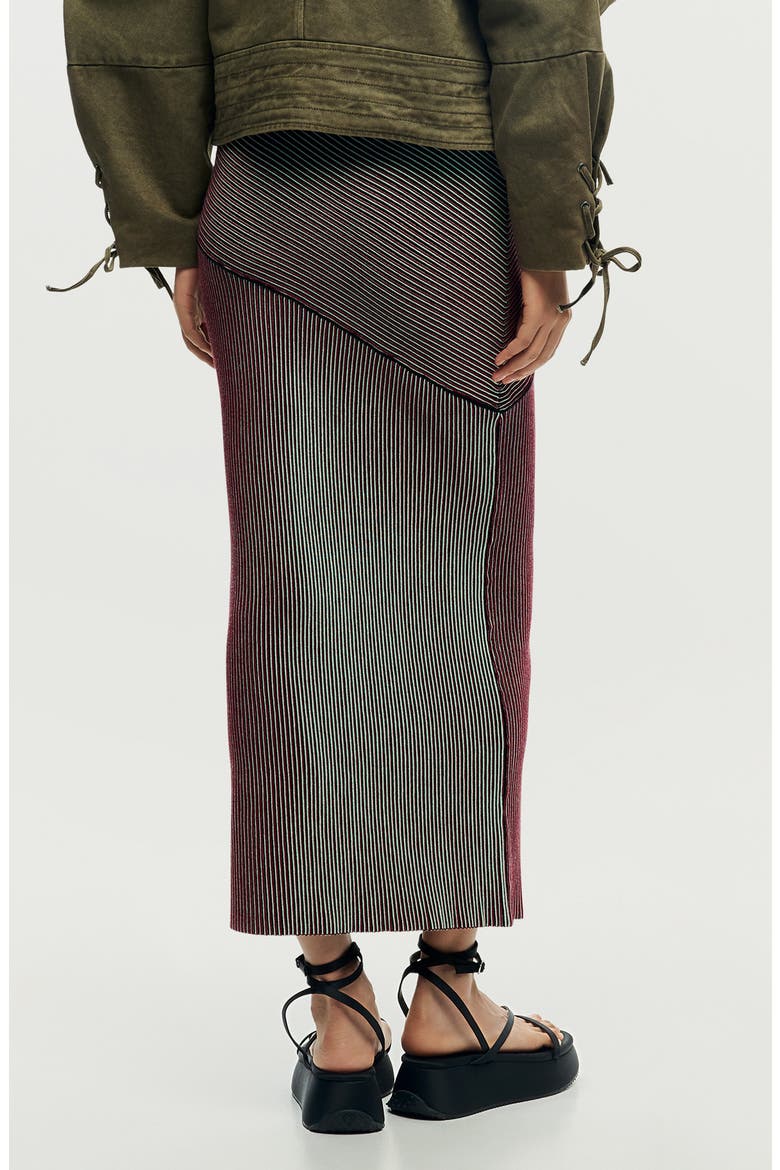 Stripe Maxi Skirt, Alternate, color, LIGHT GREEN