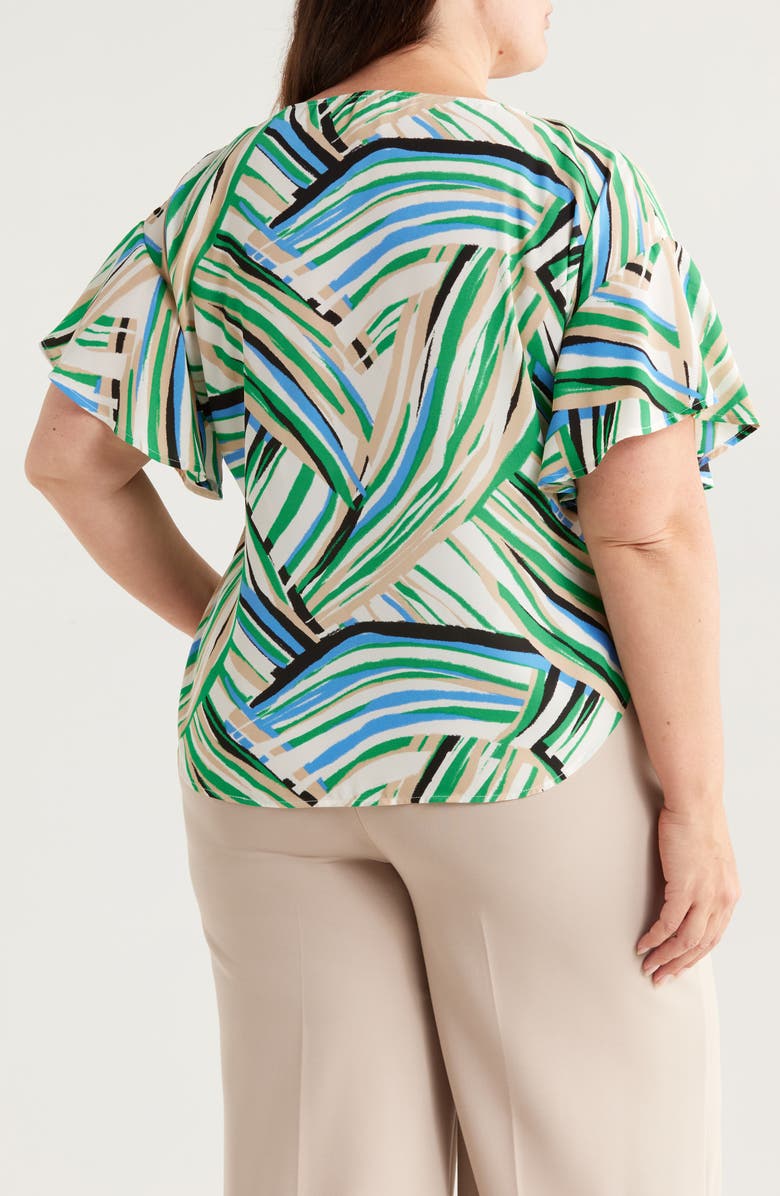 Anne Klein Flutter Sleeve Top, Alternate, color,