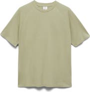 MANGO Oversize Cotton & Linen Crewneck T-Shirt