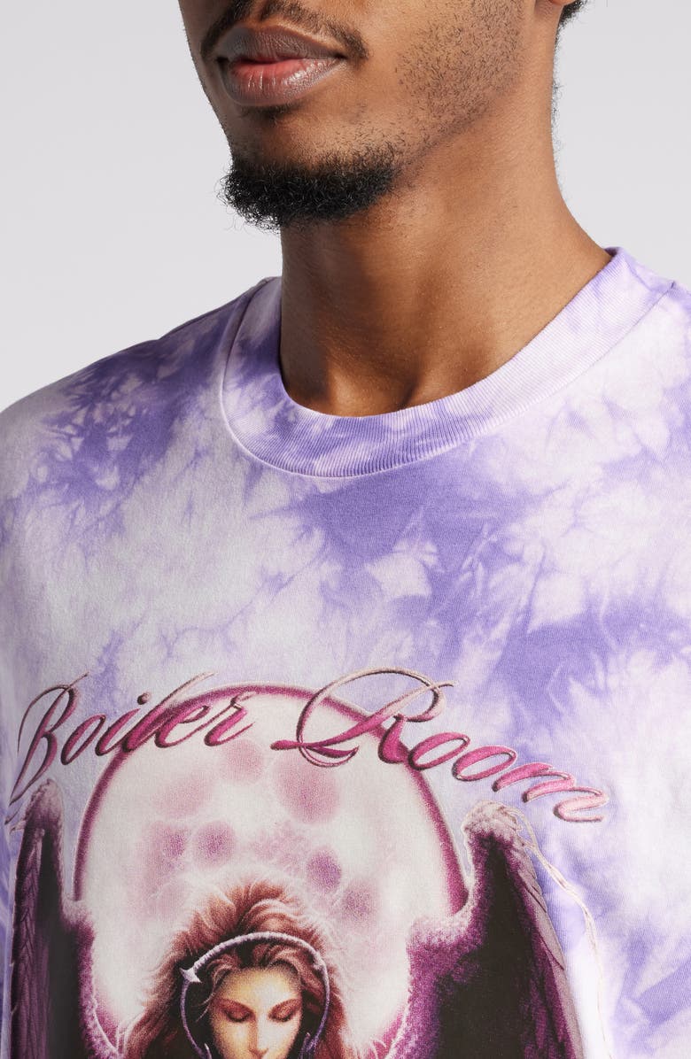 BOILER ROOM Arc Angel Oversize Tie Dye Graphic T-Shirt, Alternate, color, 