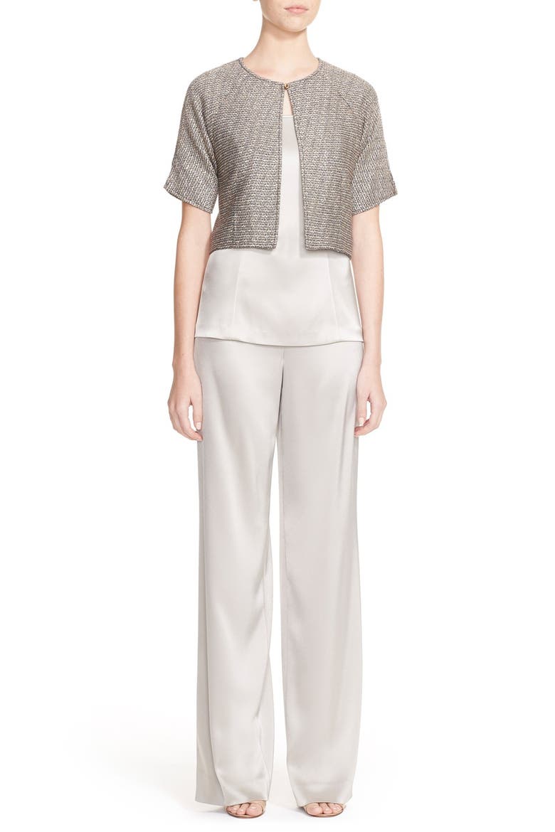 'Kate' Liquid Satin Pants, Alternate, color, QUARTZ