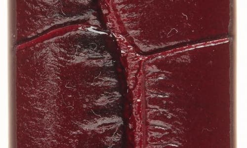 Tom Ford Croc Embossed Patent Leather Skinny Belt In Burgundy