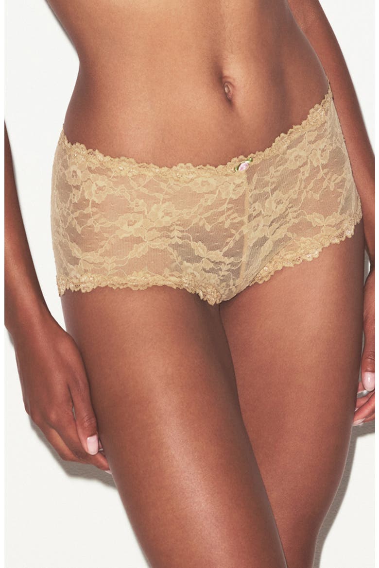 Stretch Lace Boy Short, Alternate, color, DELTA