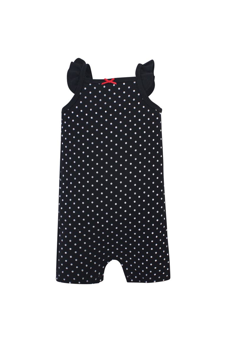 Essential Cotton Rompers, Alternate, color, Cherries