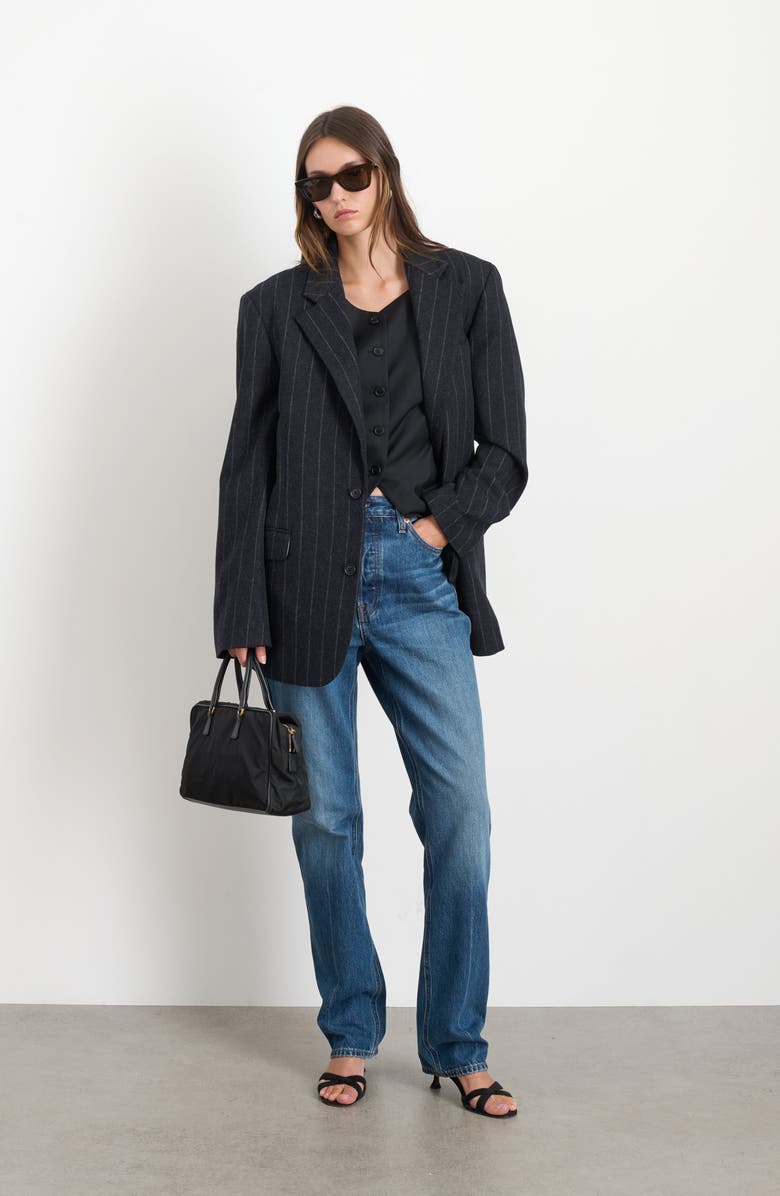 Alex Mill Anna Long Cutaway Vest, Alternate, color, 