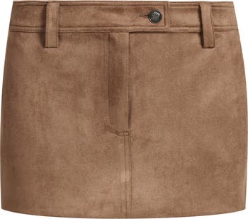 Mirage Faux Suede Miniskirt