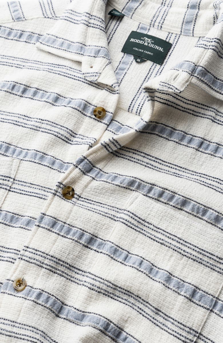 Rodd & Gunn Yarrow Creek Short Sleeve Recycled Cotton Blend Button-Up Shirt, Alternate, color, Ecru
