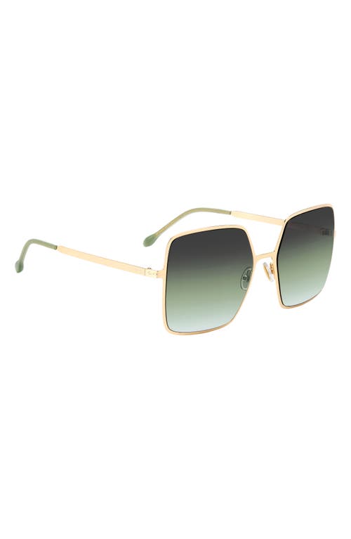 Shop Isabel Marant 52mm Gradient Square Sunglasses In Gold Green Gray Green
