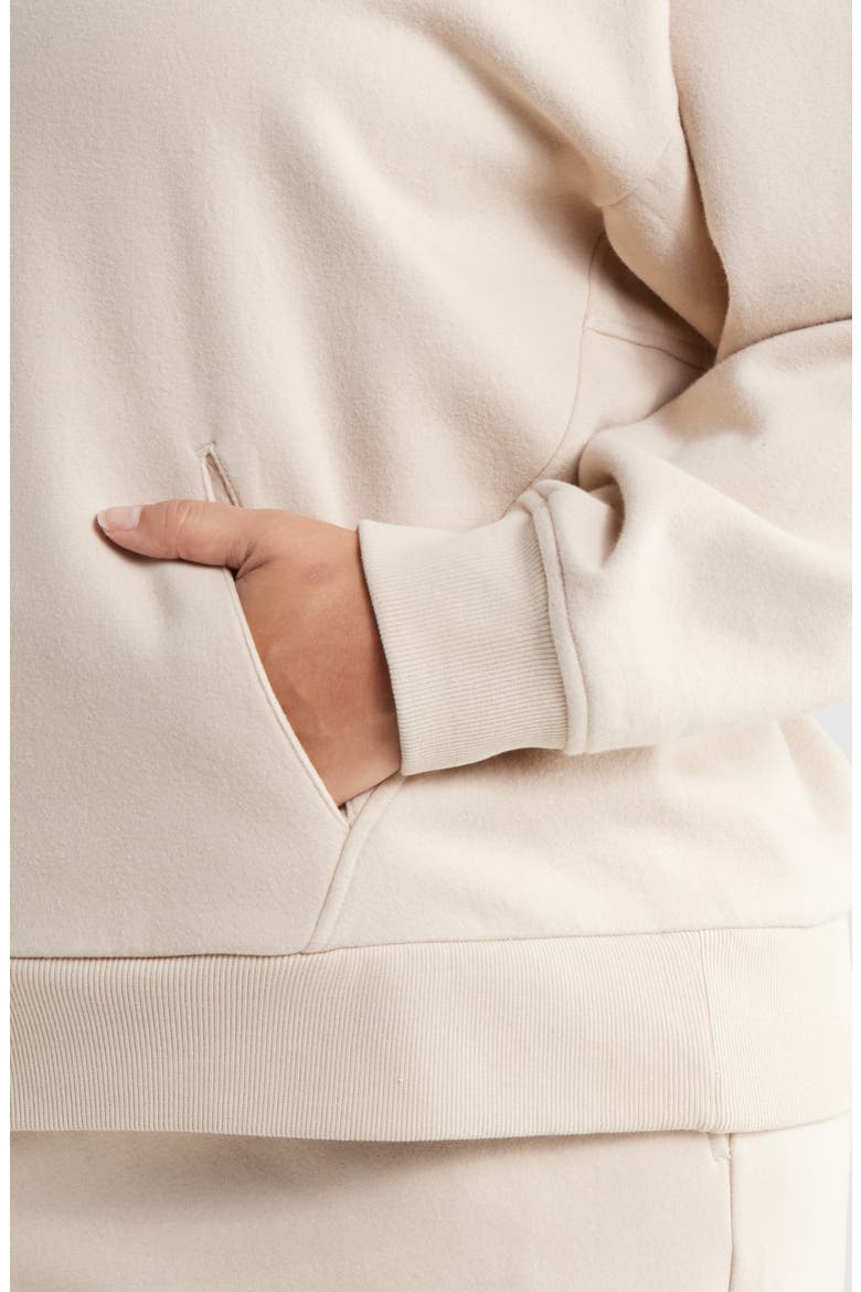 Ultra Cozy Fleece Hoodie, Alternate, color, TAN OXFORD