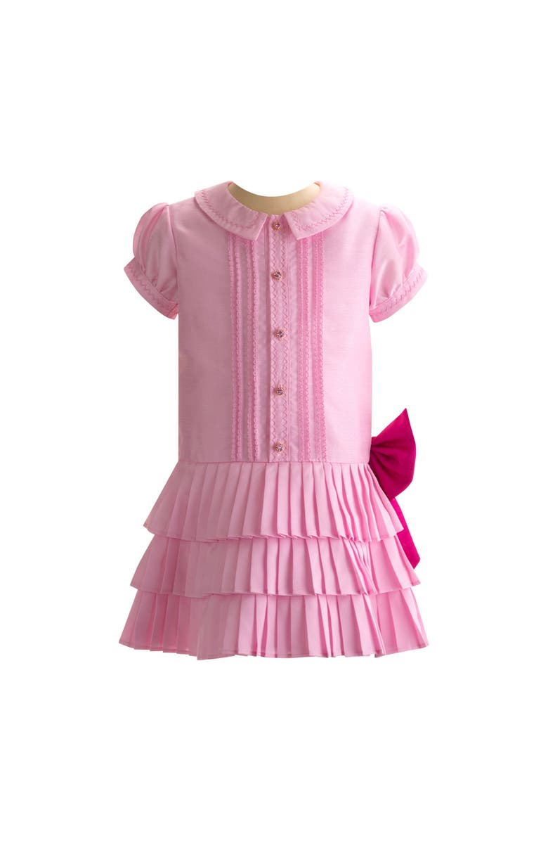 Rachel Riley Eloise Dropped-Waist Couture Dress, Main, color, Pink