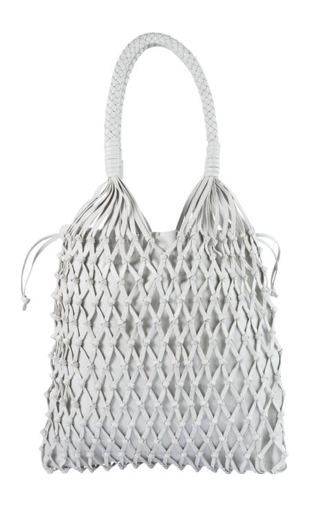 La Red Mesh Bag In Leather