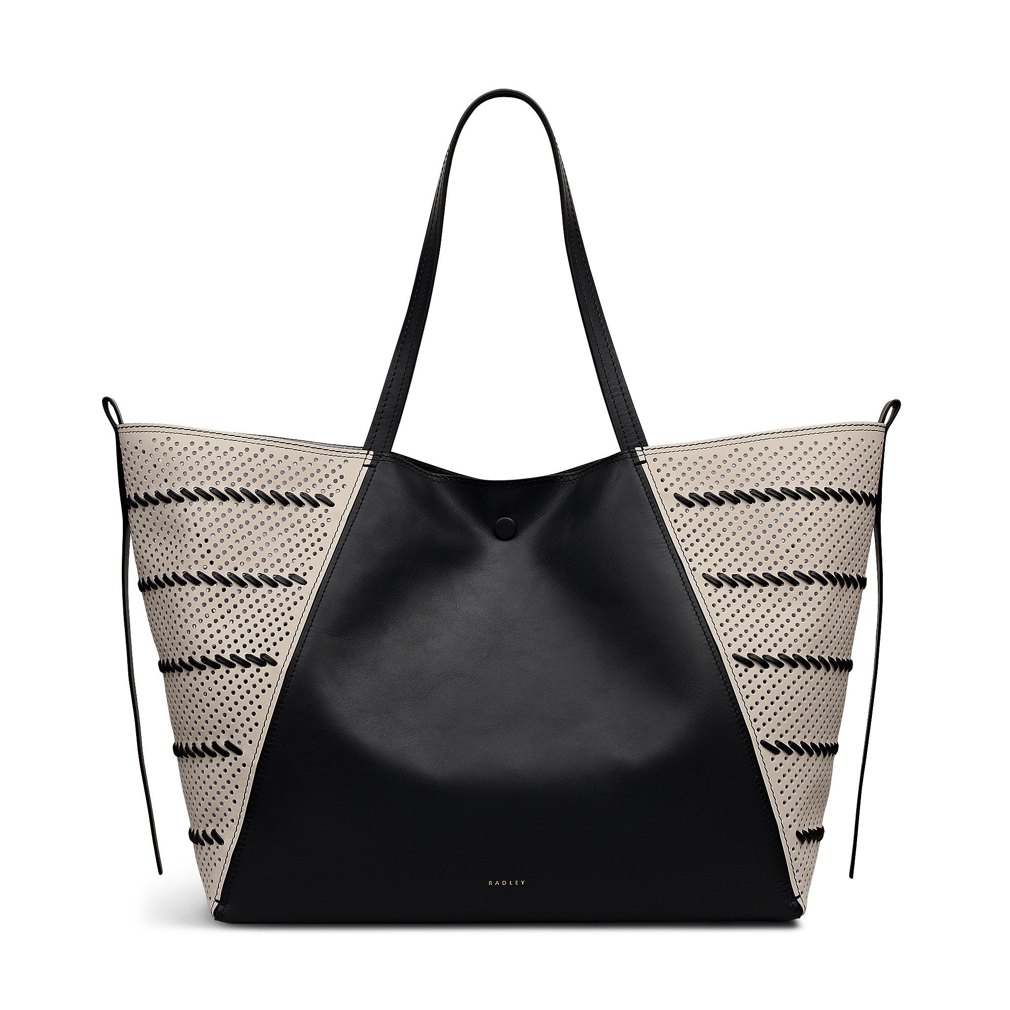 Radley The Delphine - Perforated Extra Large Open Top Tote Bag, Main, color, Black