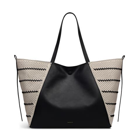 The Delphine - Perforated Extra Large Open Top Tote Bag