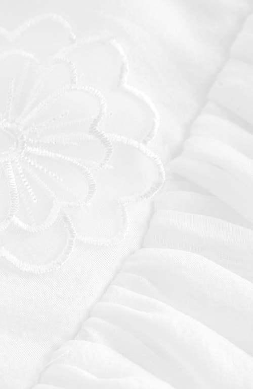 Laura Ashley Kids' 3d Floral Embellished Dress In White