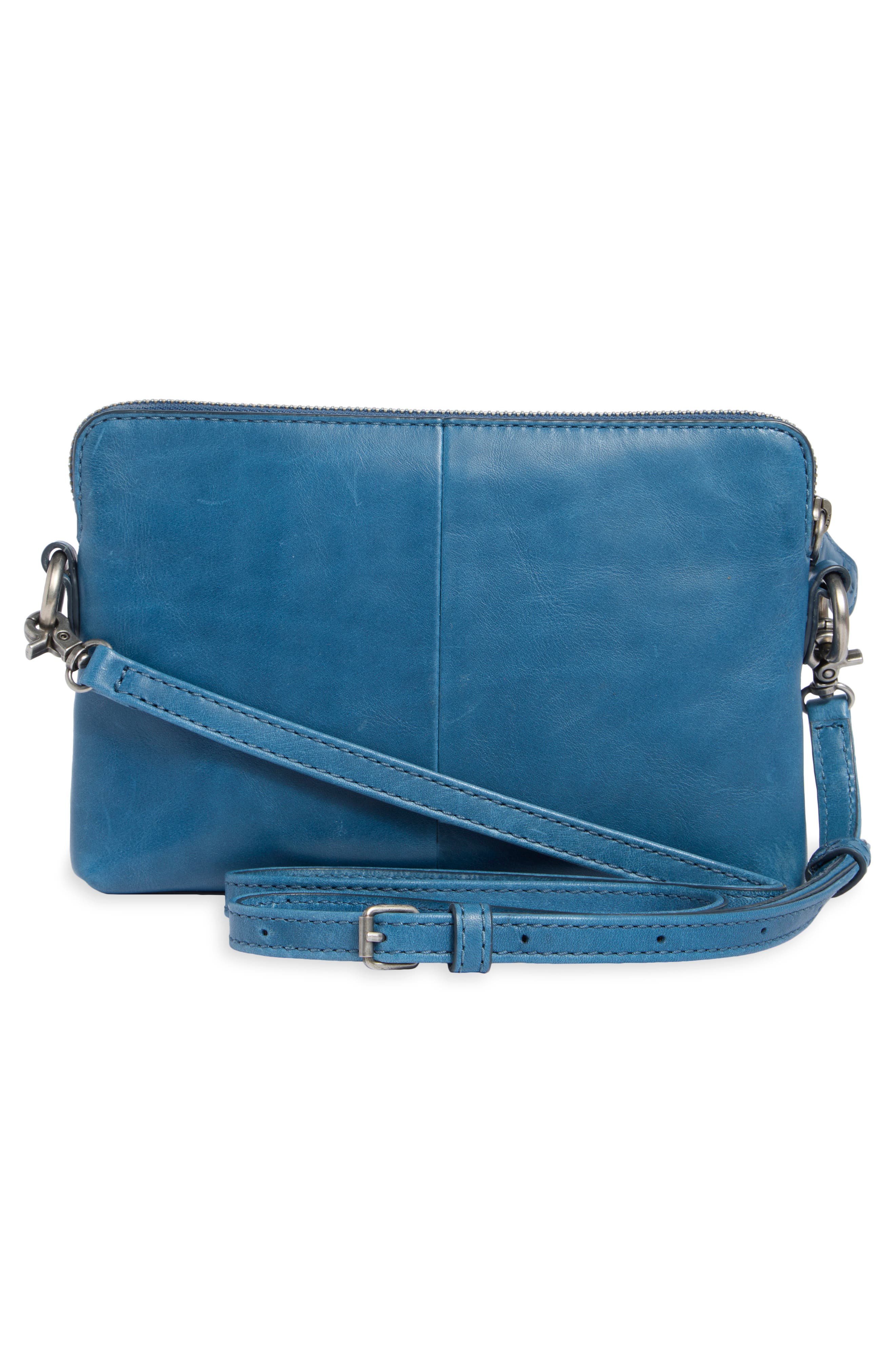Melissa Faux Leather Crossbody Wristlet, Alternate, color, INK